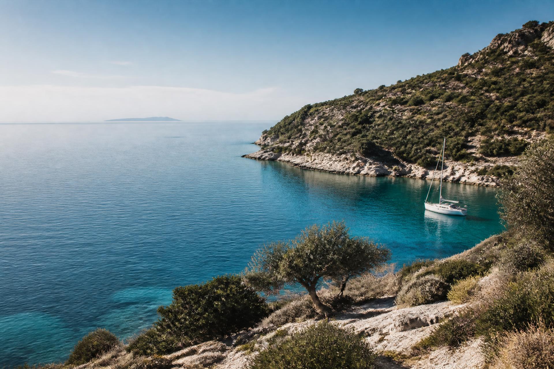 Çeşme coastline in warm late-summer light
